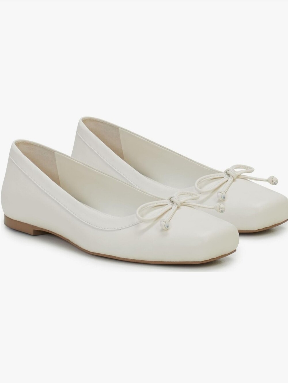 Women's Classic Bow Ballet Flats - White